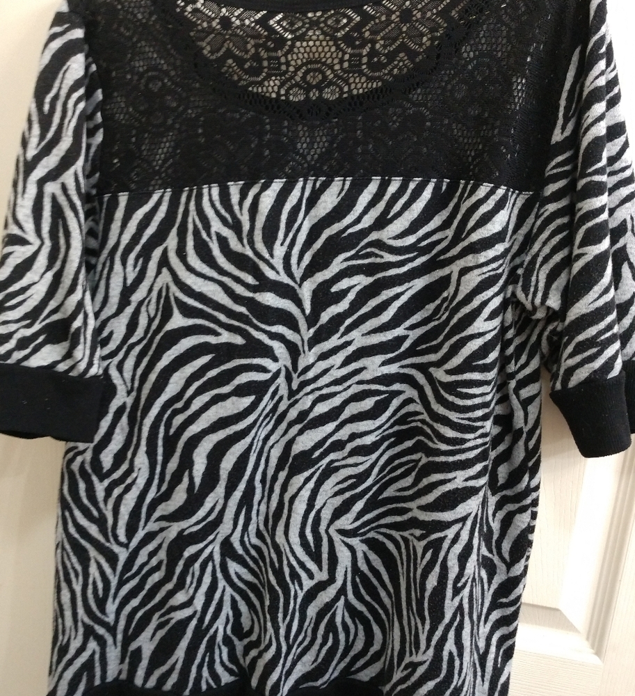 Zebra pattern shirt